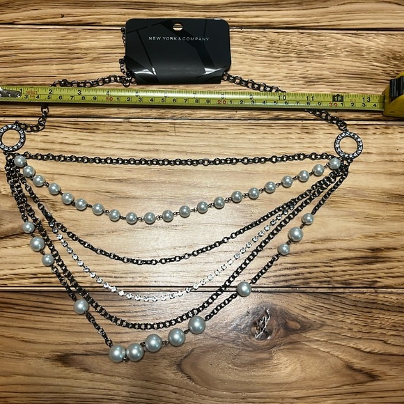 Women's New York and company me 6 strand statement necklace  New with tags - Picture 5 of 8